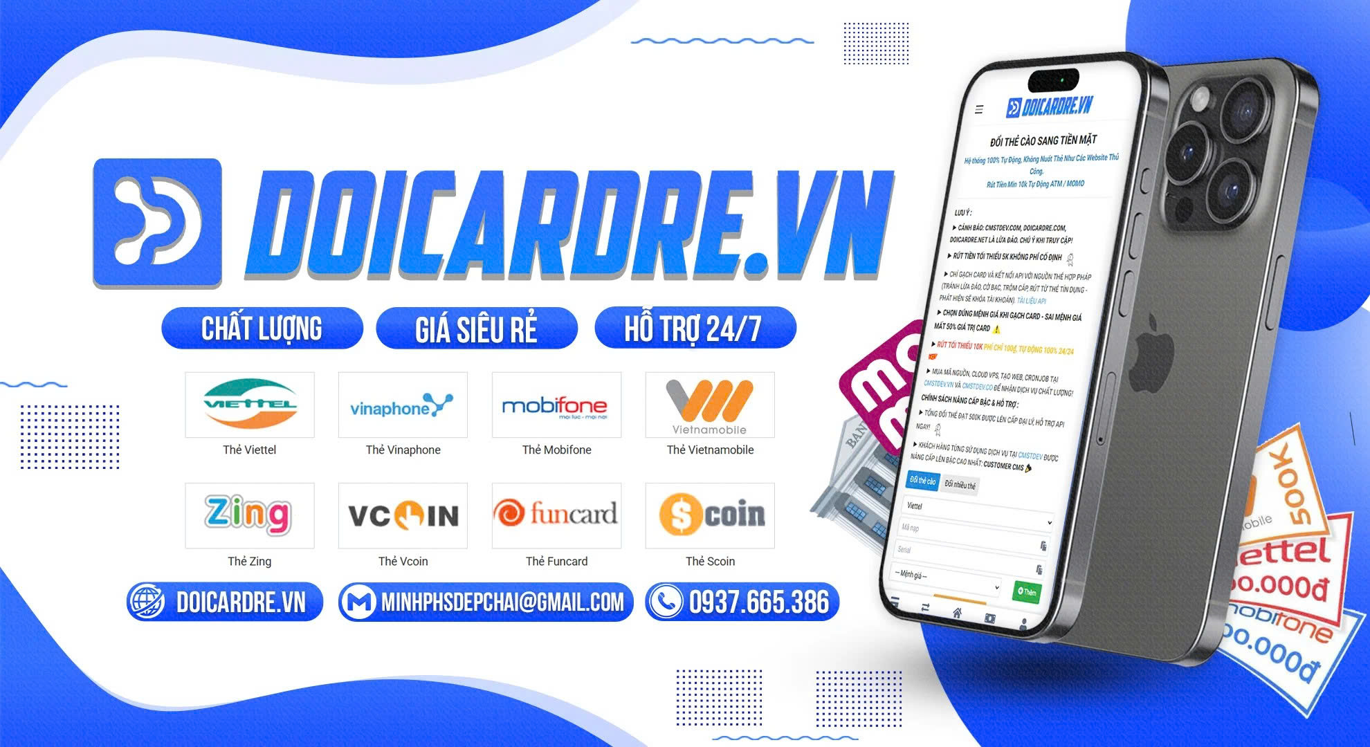 Banner Website Gạch Thẻ